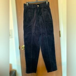 Forever 21 corduroy slouchy pants, black, size M